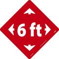 Nmc 6 Ft Arrow Walk On Floor Sign, WFS79ARD WFS79ARD